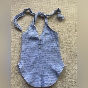 Light purple/black Pilcro for Anthropologie halter
